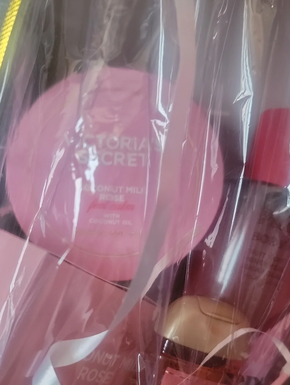 Victoria's Secret Pink Striped Bath & Body Gift Hatbox